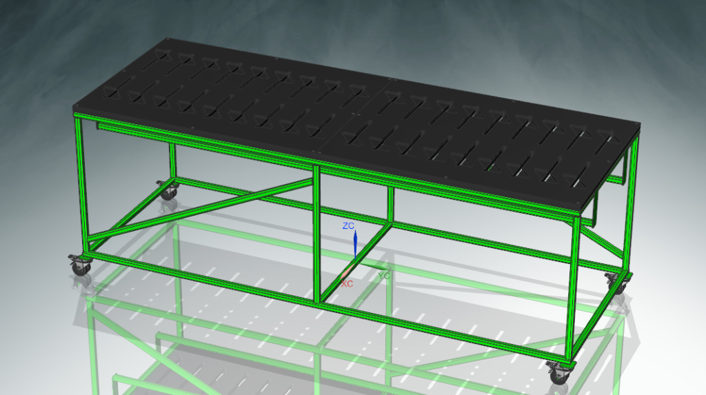 CAD-Detail einer Metallkonstruktion